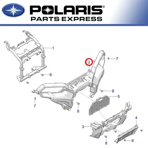 NEW GENUINE POLARIS SPORTSMAN XP 1000 XP 850 FRONT BUMPER BLACK 5452932-070 OEM