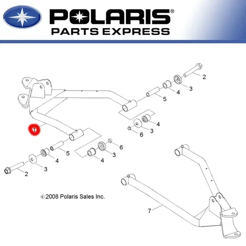 NEW GENUINE POLARIS 2009-2021 RZR 170 LEFT FRONT CONTROL ARM OEM 0454270-067