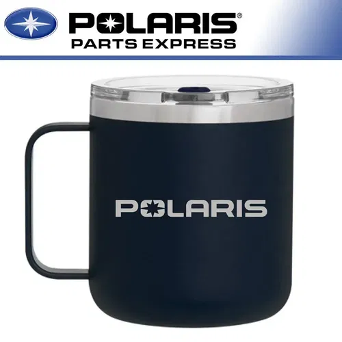 NEW GENUINE POLARIS 12 OZ CAMPER MUG WITH LID 2861612