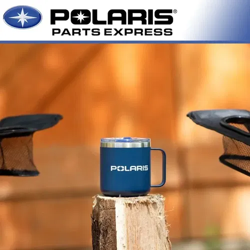 NEW GENUINE POLARIS 12 OZ CAMPER MUG WITH LID 2861612