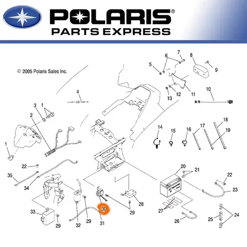 NEW GENUINE POLARIS PREDATOR 500 STARTER SOLENOID OEM 4011087