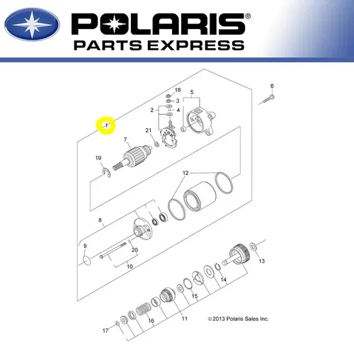 NEW GENUINE POLARIS RANGER SPORTSMAN 400 500 STARTER MOTOR OEM 3090188