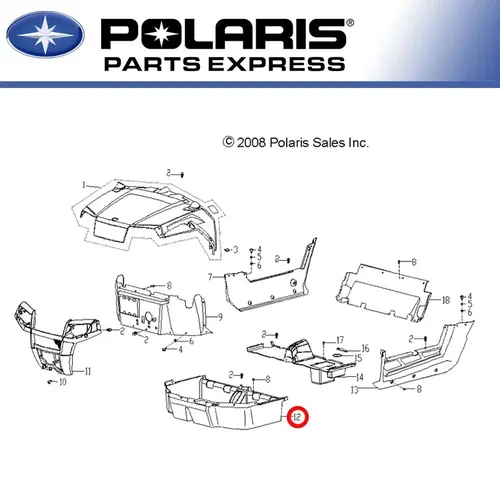 NEW GENUINE POLARIS 2009-2021 RZR 170 FLOOR PIECE BLACK  0454623 OEM