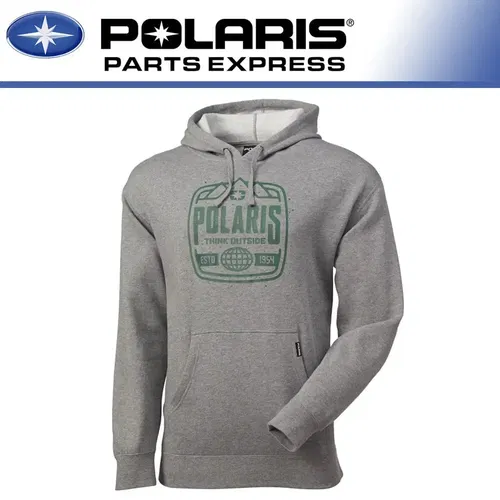 NEW GENUINE POLARIS STAMP HOODIE GRAY XL 286150109