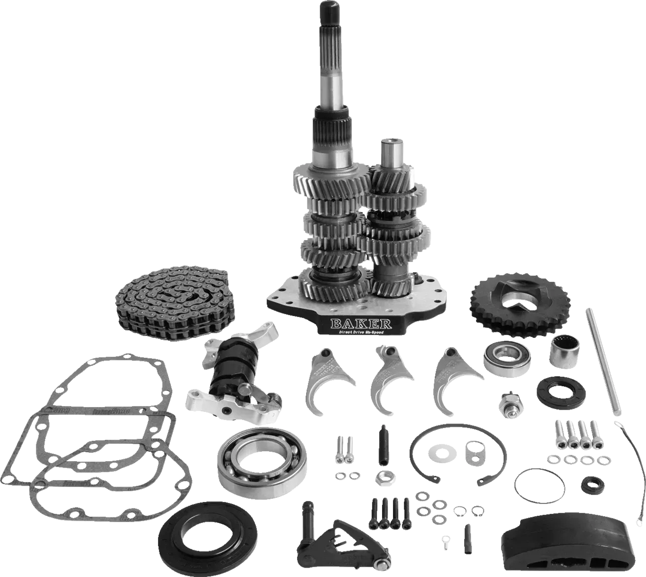 BAKER DRIVETRAIN Direct Drive Gear Set - Fits 6-Speed - Black DD6-411L-03