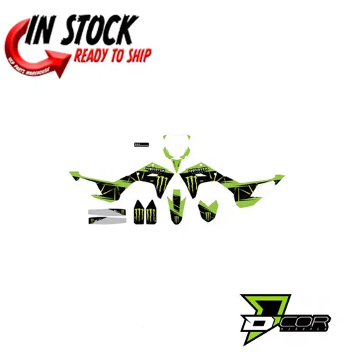 D'COR VISUALS COMPLETE MONSTER ENERGY GRAPHICS KIT KAWASAKI 2024 KX450