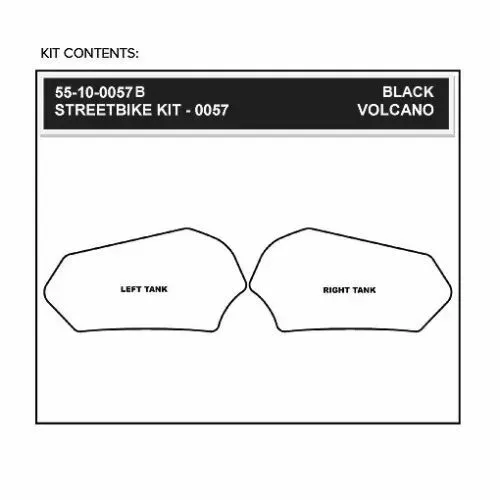 STOMP GRIP Traction Pad Tank Kit SUZUKI GSXR600 GSXR750 2011-2024 (Black)