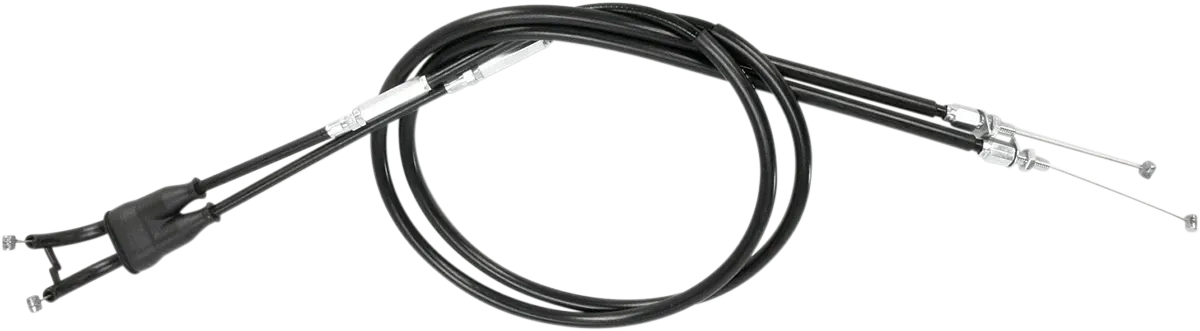 MOTION PRO Black Vinyl Throttle Cable - Push/Pull - Fits '11-'12 Kawasaki KX