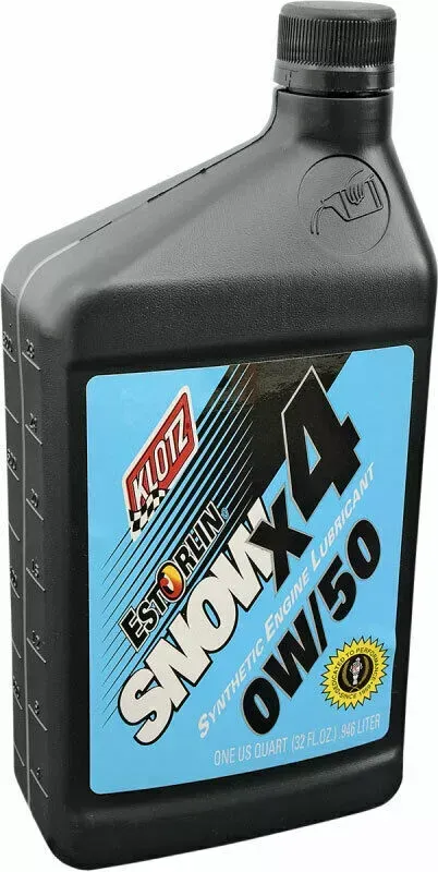 Klotz Oil Snow X4 Pure Estorlin Snowmobile Motor Oil | 0W-50 | 1 Quart | KE850