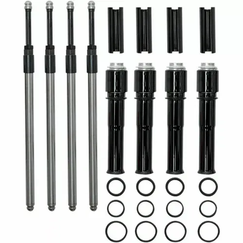 S&S 0928-0097 Gloss Black Quickee Pushrod Kit for Harley Twin Cam Models