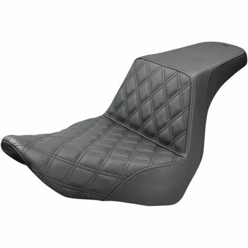 Saddlemen Black Step-Up Front Lattice Stitch Seat for 2018-19 Harley FXLR FLSB