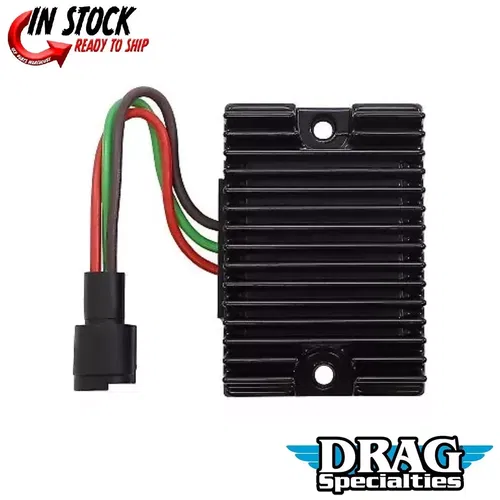 Drag Specialties 2112-1054 Black Premium Voltage Regulator for 82-84 Sportster