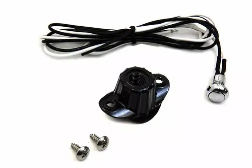 Old School Single Switch Kit Black for Harley Davidson by V-Twin