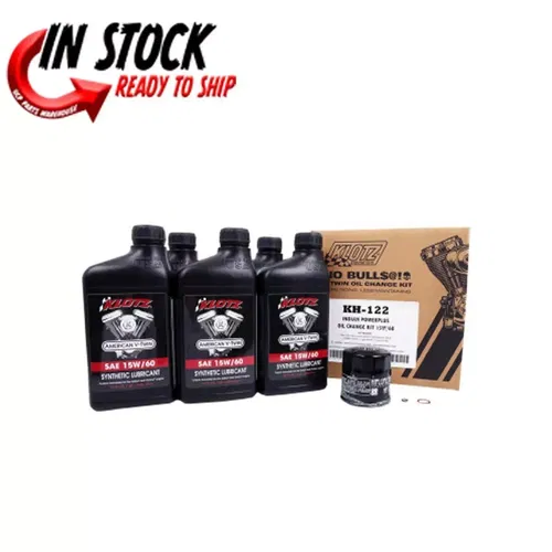 KLOTZ SYNTHETIC OIL CHANGE KIT INDIAN 2020-2023 CHALLENGER KH-122 15W/60