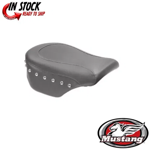 Mustang Studded Rear Seat Black Harley Davidson XL XLC XLL XLN XLR 04-20
