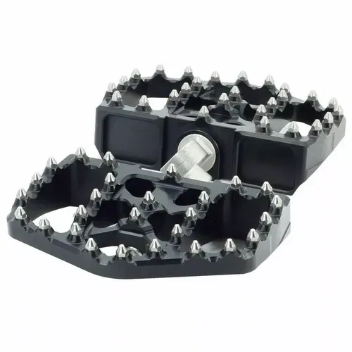 Flo Motorsports Black V4 Mini Moto Style Floor Boards Foot Pegs Harley Models