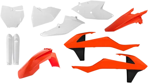 ACERBIS Full Fits Replacement Body Kit - '18 Orange/White/Black - KTM
