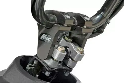 Rox Universal Black Anodized 2 Inch Pivoting Handlebar Riser For 7/8 Bars Clamp