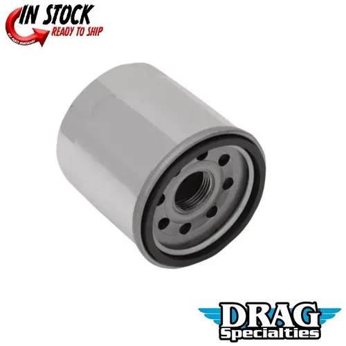 Drag Specialties 0712-0480 Chrome Oil Filter for Indian Chief & Scout 14-22