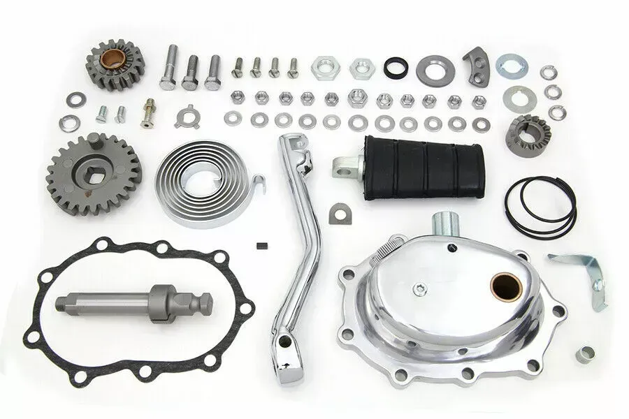 Complete Kick Starter Kit Polished for Harley Davidson by V-Twin