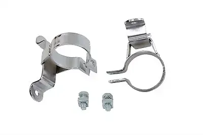 Fishtail Exhaust Clamp Set for Harley Davidson by V-Twin