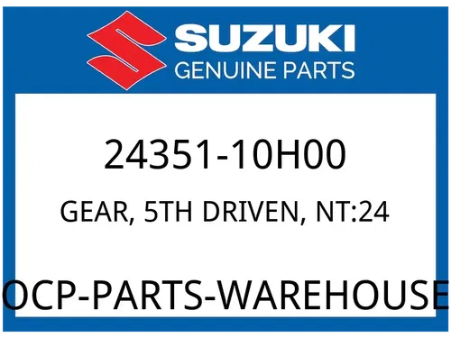 Suzuki OEM Part 24351-10H00 GEAR, 5TH DRIVEN, NT:24