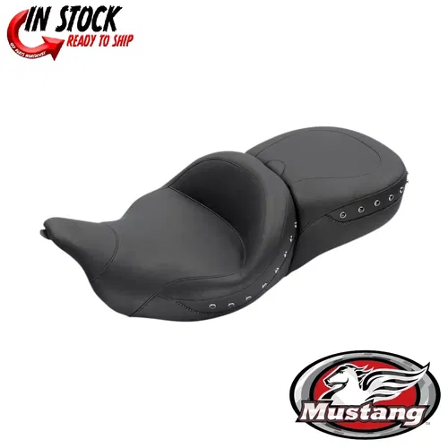 Mustang Super Touring 1-Piece Studded Seat Receiver Harley FLTRX FLHX FLHR 08-20