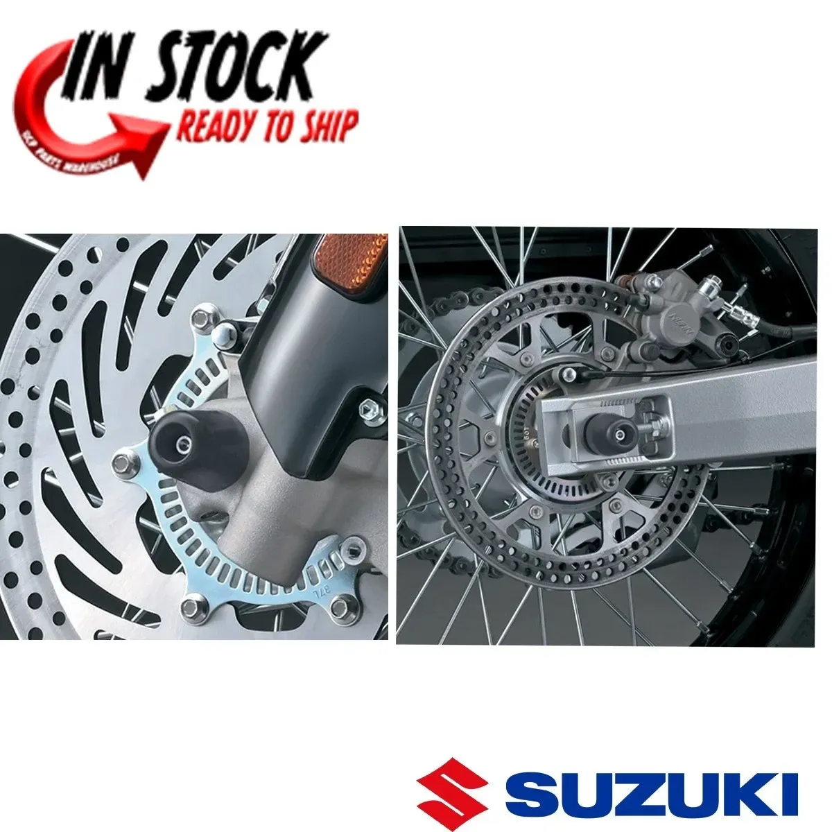 SUZUKI FRONT AND REAR AXLE SLIDER KIT 2025 DRZ-4S / DRZ-4SM OEM GENUINE