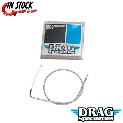 Drag Specialties 0650-0298 Stainless Braided Throttle Cable