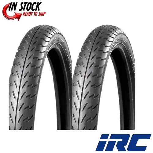 (2) New IRC 2.25-17 Front & Rear Tire Set for 78-83 Honda PA50 Moped