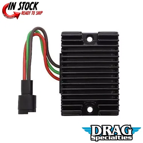 Drag Specialties 2112-1054 Black Premium Voltage Regulator for 82-84 Sportster
