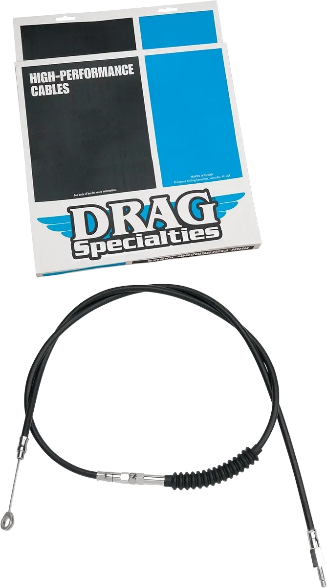 DRAG SPECIALTIES High-Efficiency Black Vinyl Clutch Cable - 69-13/16" 4320406HE
