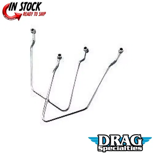Drag Specialties DS-110851 Chrome Saddlebag Support Brackets FXR 82-00