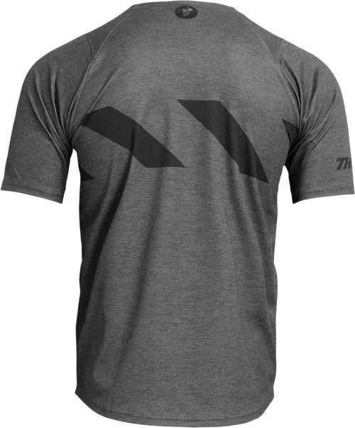 THOR Assist Hazard Short-Sleeve Jersey - Charcoal/Heather - Large 5020-0010