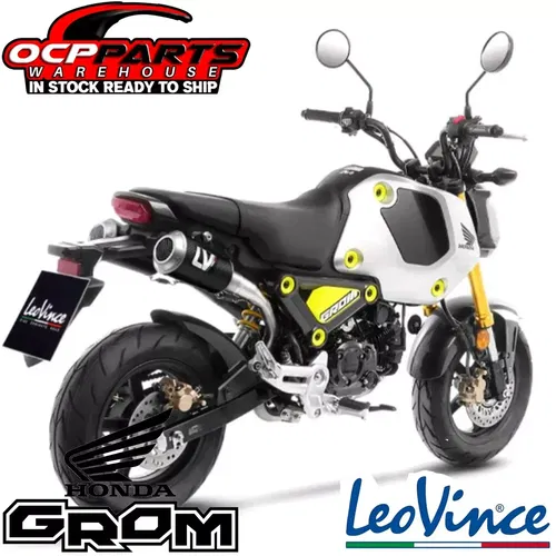 NEW LEOVINCE LV-10 CARBON FIBER EXHAUST SYSTEM 2022 - 2024 HONDA GROM MSX125