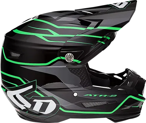 6D HELMETS ATR-2 Phase Helmet MOTOCROSS 2XL Black Green