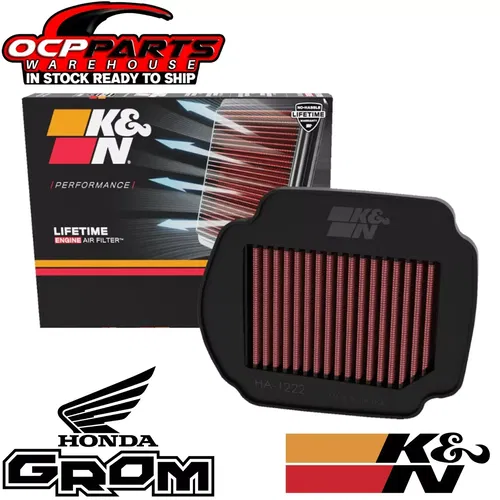NEW K&N OE REPLACEMENT HIGH-FLOW AIR FILTER 2021 - 2024 HONDA GROM MSX125