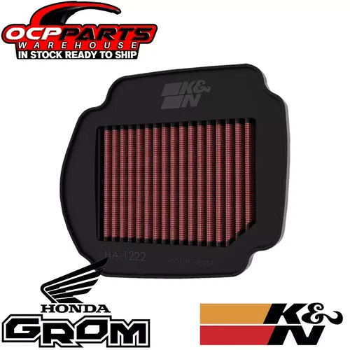 NEW K&N OE REPLACEMENT HIGH-FLOW AIR FILTER 2021 - 2024 HONDA GROM MSX125