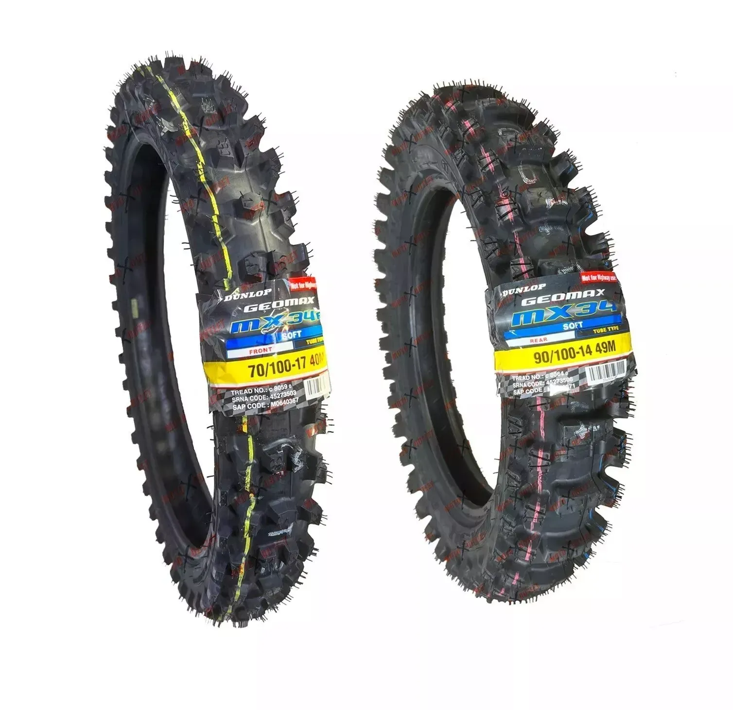 DUNLOP 333695 42M MX53 チューブタイプ 70/100-19 フロント