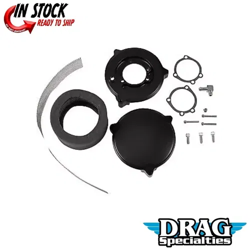 Drag Specialties 1010-2692 Black High Performance 6" Dragtron II Air Cleaner