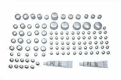 Chrome Bolt Cap 74 Piece Cover Kit for Harley Davidson by V-Twin