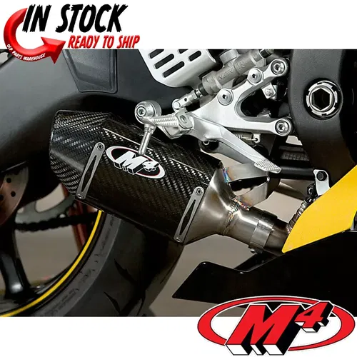 NEW YAMAHA 2006-2020 R6 M4 EXHAUST STEER SLAYER SLIP ON CARBON MUFFLER