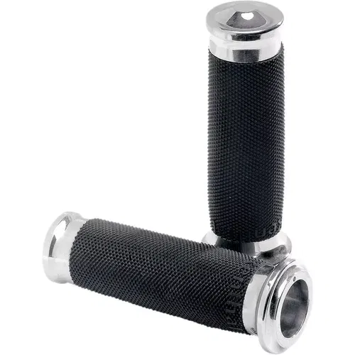 Performance Machine Contour Renthal Grips for 1982-2017 Harley Dual-Cable Chrome
