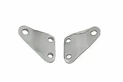 Chrome Footpeg Mount Bracket Set for Harley Davidson by V-Twin