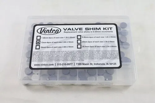 13mm Valve Shim Kit 4pcs of each size 2.00mm-3.10mm in 0.05mm increments