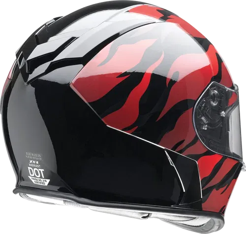 Z1R Warrant Helmet - Panthera - Black/Red - Fits XL 010115209