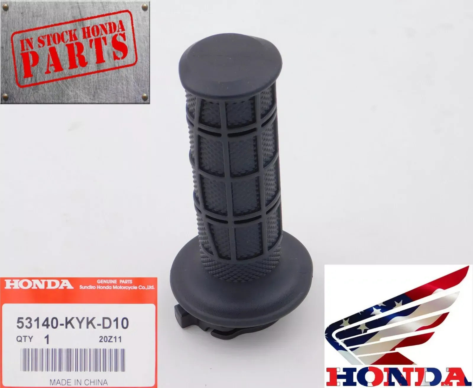 Honda Throttle Tube and Grip 2019-2025 CRF110F GENUINE OEM 53140-KYK-D10