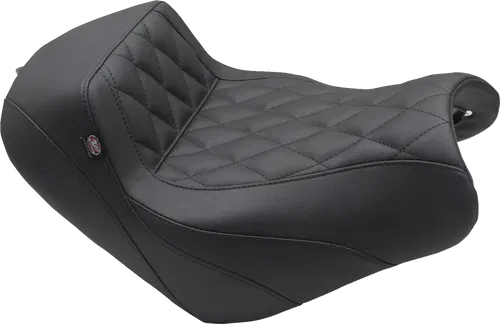 MUSTANG Fits Squareback/Fastback Solo Seat - Black - Diamond Stitch - Vulcan S