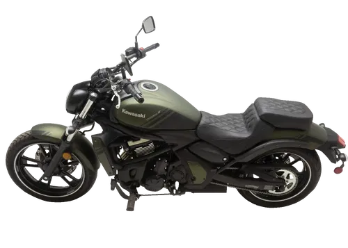 MUSTANG Fits Squareback/Fastback Solo Seat - Black - Diamond Stitch - Vulcan S