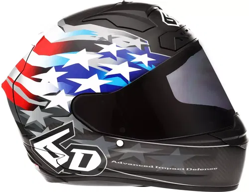 6D HELMETS ATS-1R Patriot Helmet MOTOCROSS Small Red/White/Blue